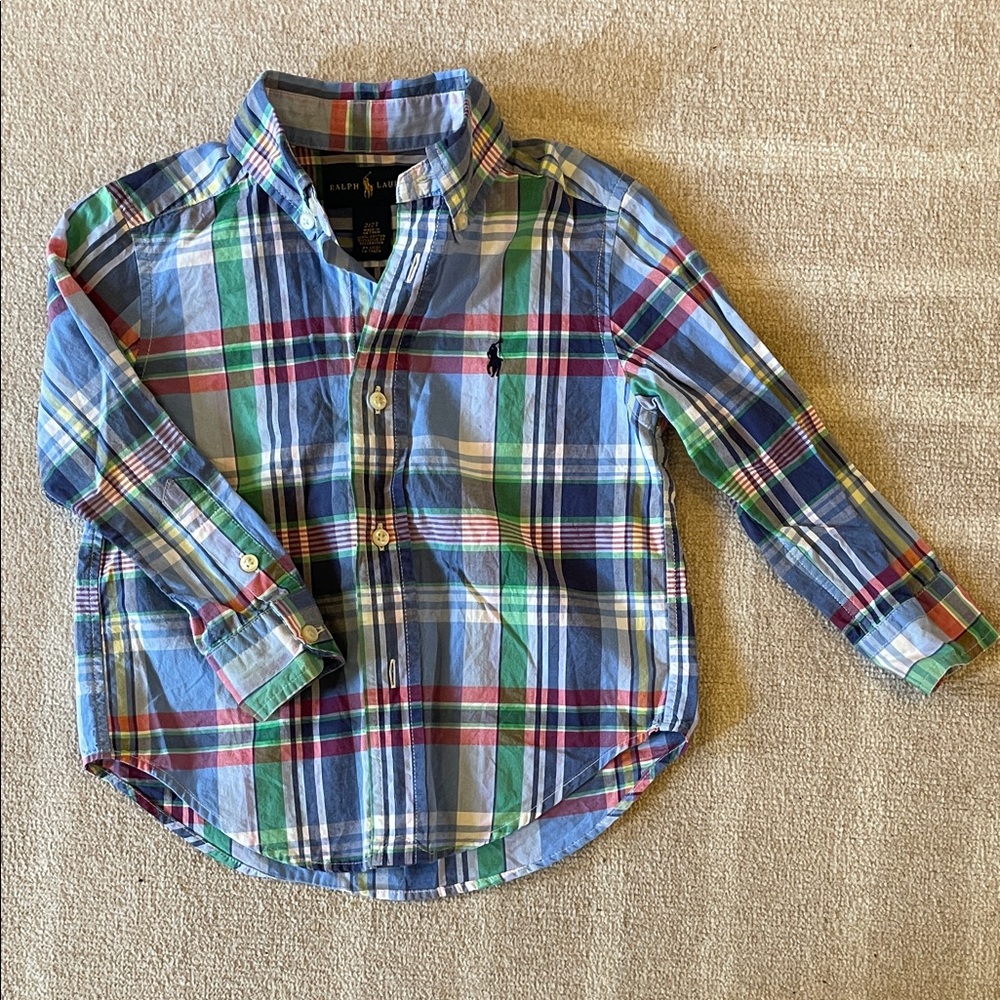 Ralph Lauren Kids Multicolor Plaid Button-Down Shirt